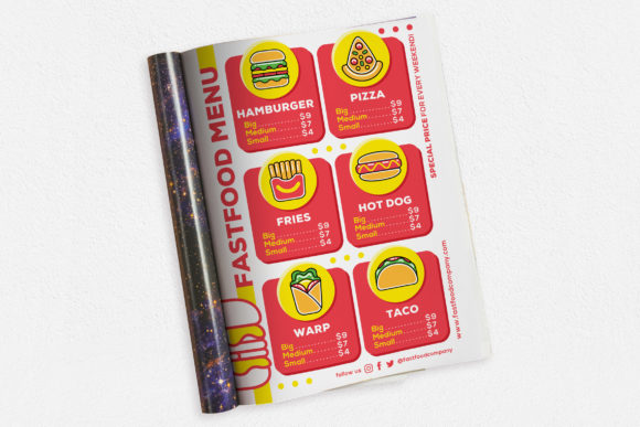 Download Fastfood Menu Ads Magazine - Ads Collection