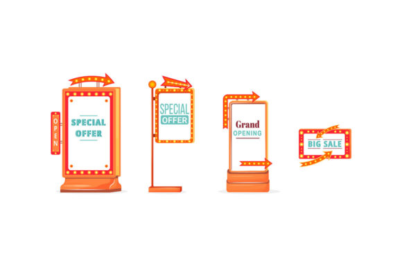 Download Shopping Sale Vintage Vector Ads Board - Ads Collection