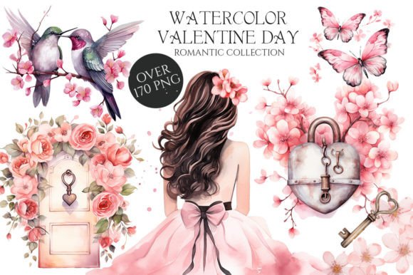 Download Watercolor Valentine Day PNG - Valentine day Collection