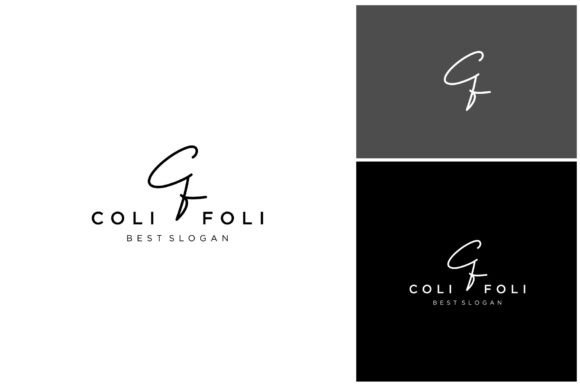 Download Letter CF Signature Font Logo - Nature Collection