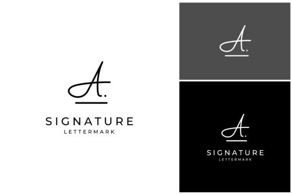 Download Letter a Signature Font Logo - Nature Collection